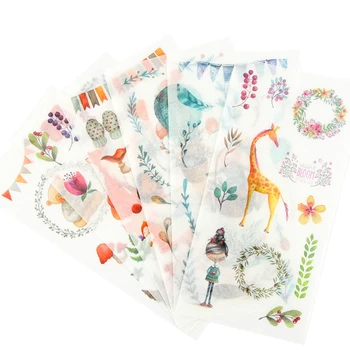 

15packs/lot Cute Twilight Elves Flat sheets and paper stickers DIY Decorative Scrapbooking Stickers Transparent PVC Sticker