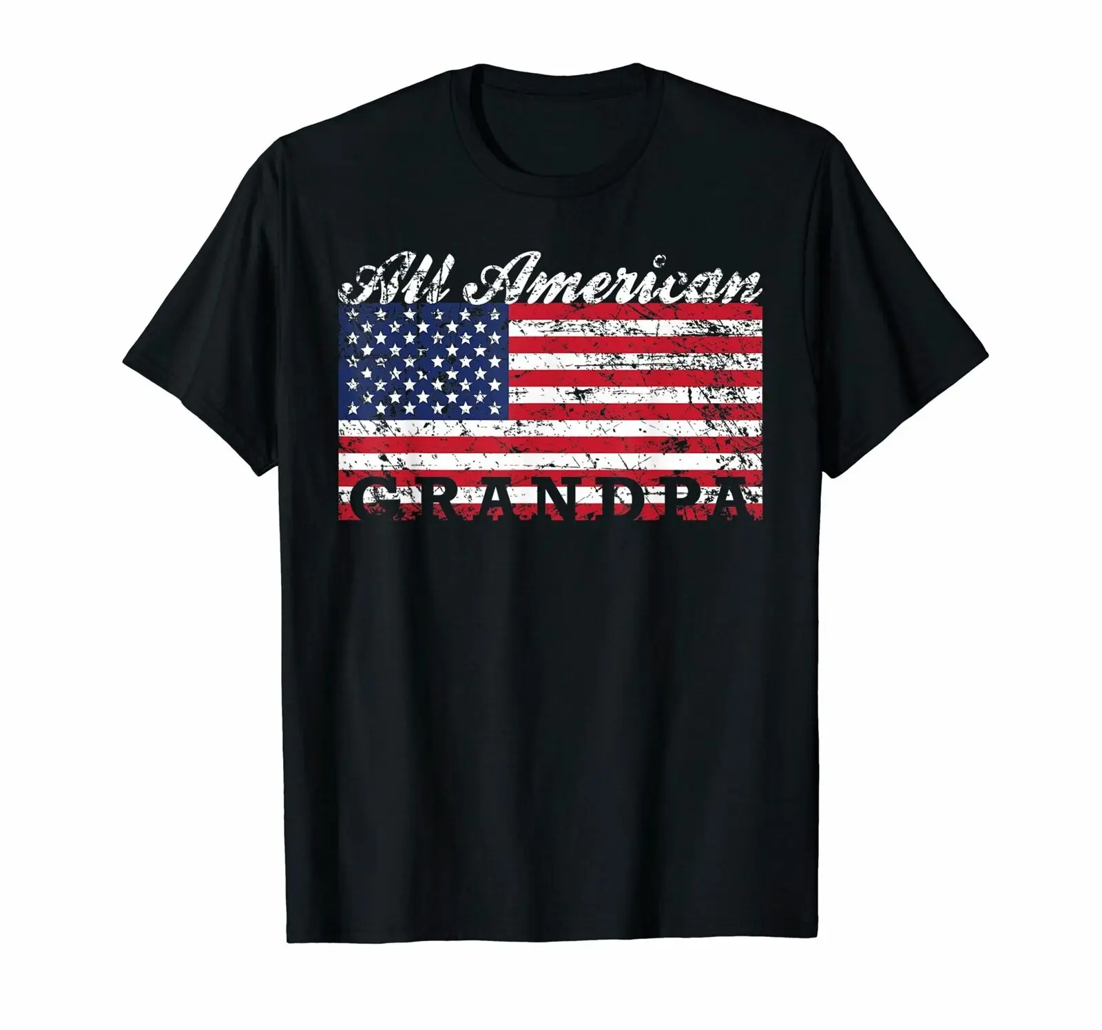 

Mens All American Grandpa American Flag Shirt, 4th of July Gift Tees