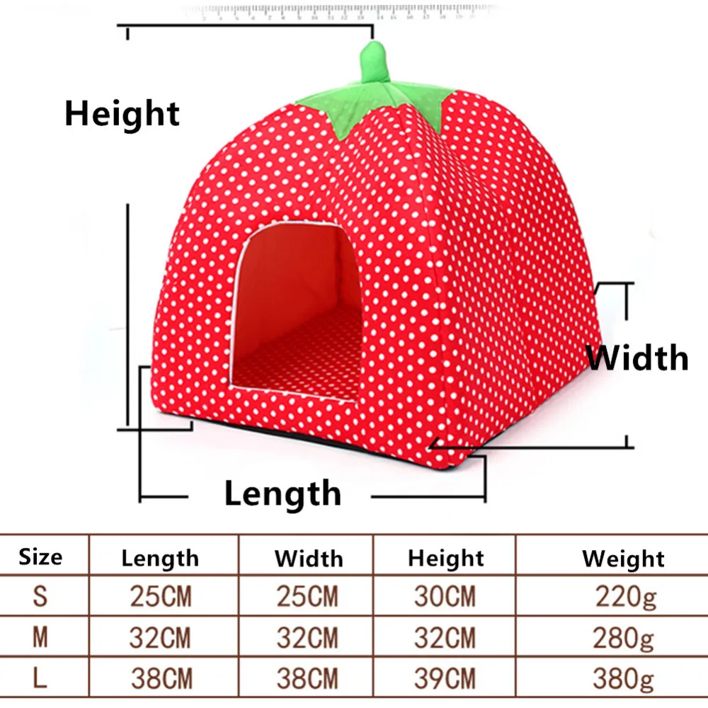Ультразвуковая Собака бум форма клубники кошка матрас для собачьей лежанки 3 цвета Макаруны Wowo домик для кошачьего потомства подстилка для домашнего питомца дом собаки