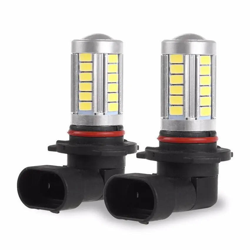 2Pcs DC 12V Auto H8 H11 LED Bulbs HB4 9006 HB3 9005 Fog Lights Driving Headlight Tail Lamp Car Light Parking White 33SMD | Автомобили и