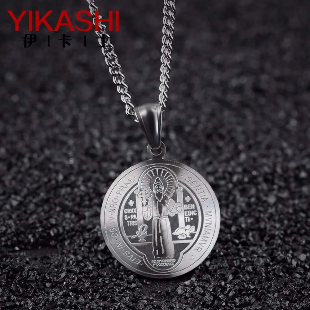 men's necklace italian catholic christian religious Amulet Pendant