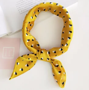 Style 6 Hot Sales Silk Hair Head Neck Feel Satin Scarf Square Letter Scarf Elegant Women's Collar Handkerchief Bandana Ladis hijab - Цвет: Style 6