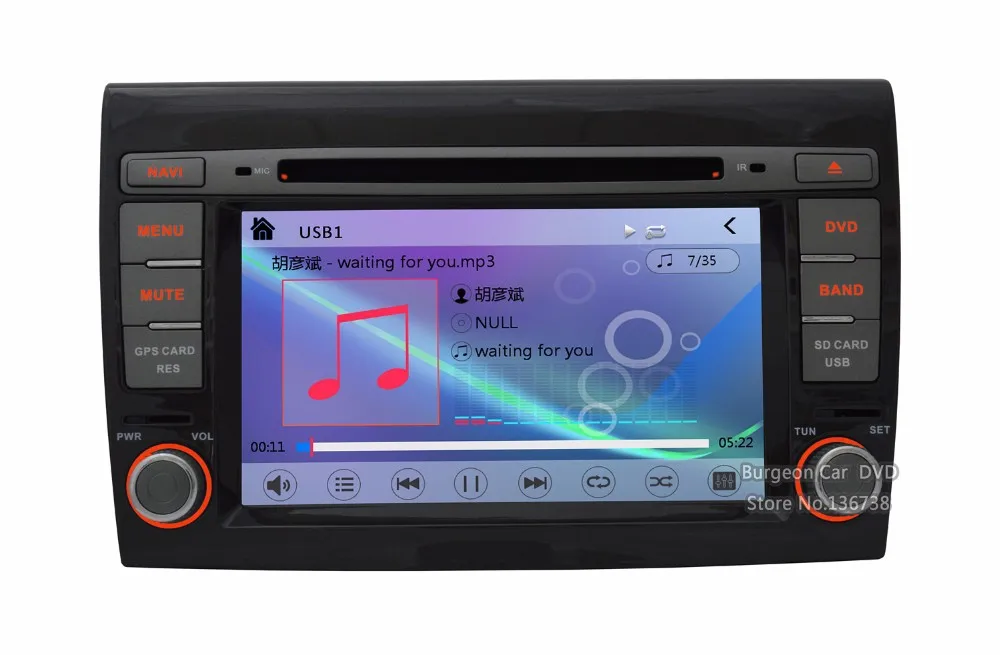 Clearance Factory price Touch screen Car DVD For Fiat Bravo 2007 2008 2009 2010 2011 2012 2013 2014 GPS System 3G WIFI BT Stereo Radio 30