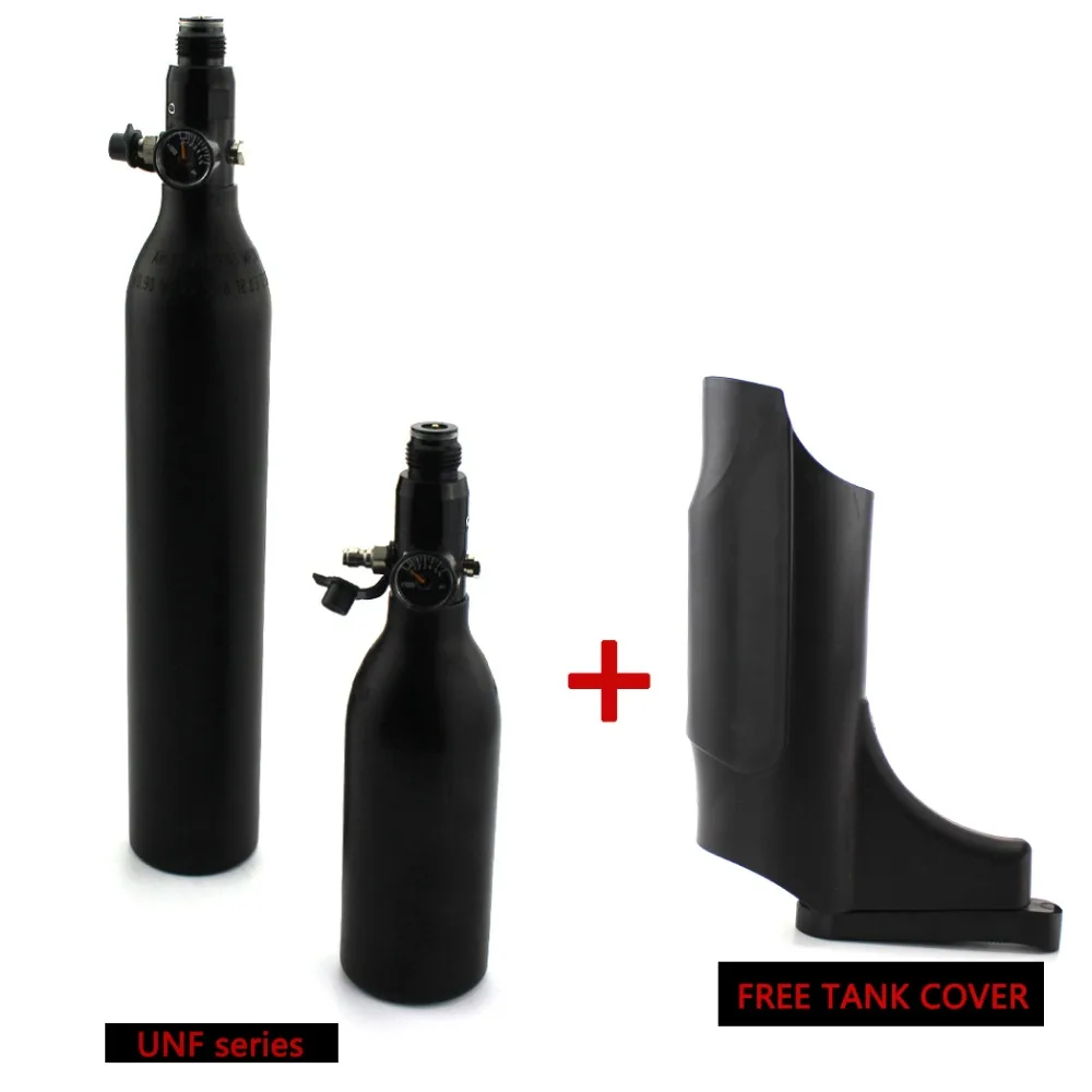 

Paintball PCP Airforce High Pressure Tank 0.45L 0.2L HPA Cylinder 300bar 4500psi Regulator and Cover 5/8-18UNF Scuba Air Refill