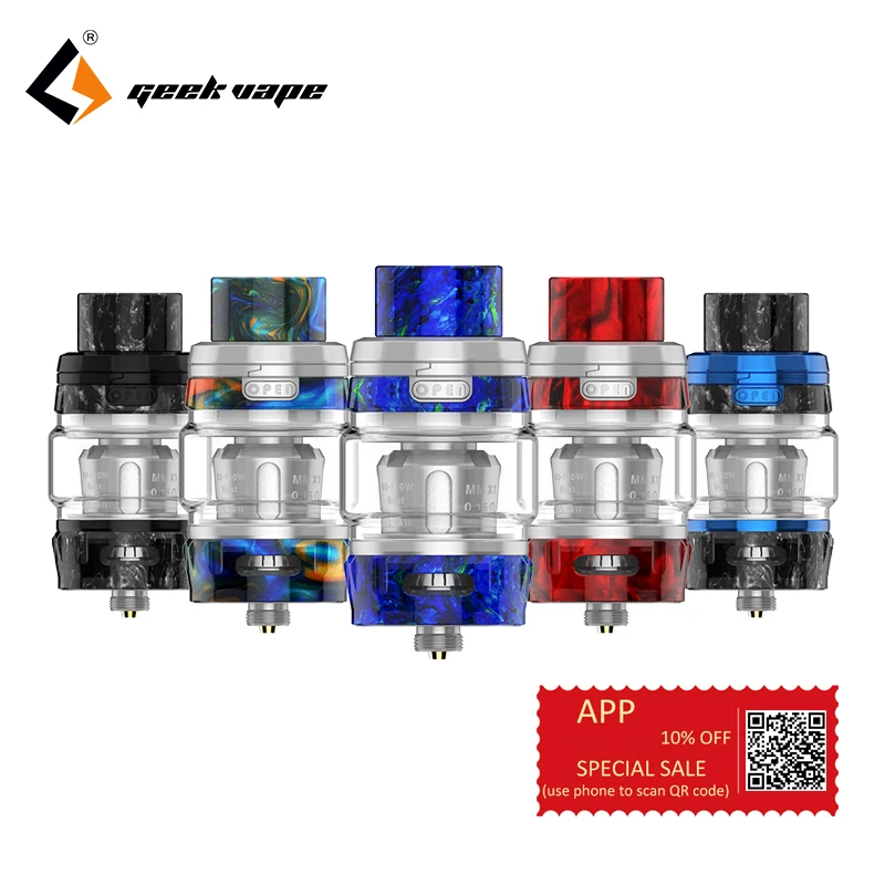 Newest vape tank Original Geekvape Alpha Sub Ohm Tank fit nova mod top filling two meshmellow mesh coils atomizer