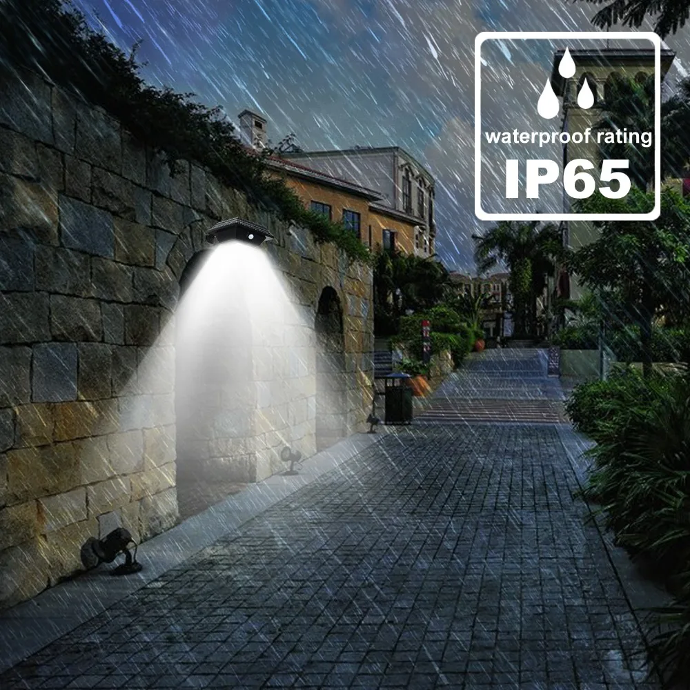 KHLITEC-2PCS-New-Style-Gutter-Lights-Black-Solar-Powered-Garden-Light-Outdoor-Lighting-Wall-Solar-Lamp-For-Garden-Security8