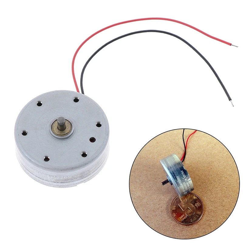 RF 400CA 12265 DC 3V 6V 5 9 V Mini 24mm Ультратонкий Круглый двигатель 400|Двигатель постоянного