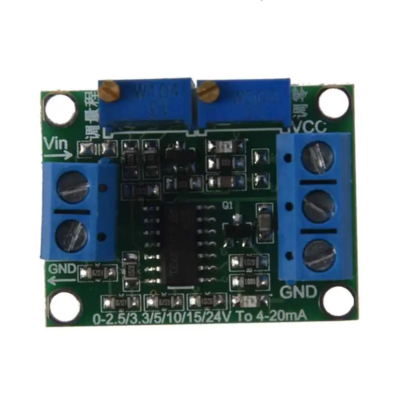 

Voltage to Current Signal Transmitter 0-3.3/5/10/15V to 4-20mA Module