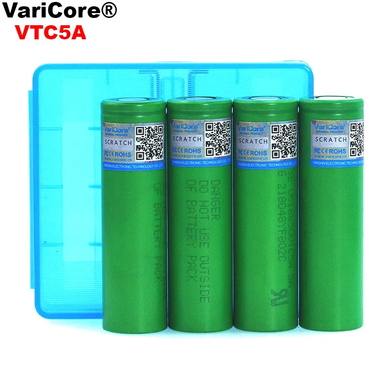 4 шт./лот VariCore VTC5A 2600 мАч 18650 литиевая батарея 30A разрядка для электронных сигарет
