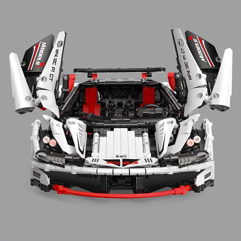 

Mould king Technic Series 13067 Compatible With Legoing MOC-16915 White Racing Car wholesale Building Blocks Bricks APP RC Cars
