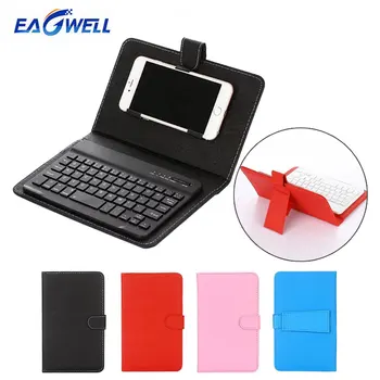 

Bluetooth Keyboard Leather Case Stand Cover for IOS Android Windows Smartphone Wireless Keyboard Case for iPhone Samsung Xiaomi