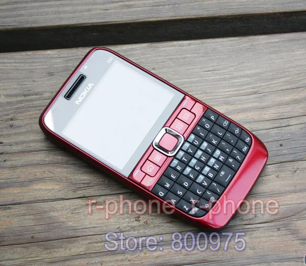 NOKIA E63 Мобильный телефон 3g Wifi Bluetooth QWERTY клавиатура разблокирована E63 красный и один год гарантии