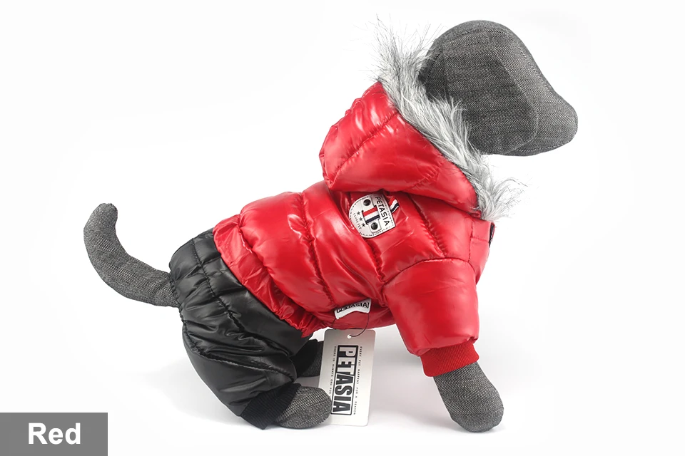 2017 NEW Design Winter Dog Clothes Winter Waterproof Pet Dog Coat Jacket Fashion Jumpsuit for Chihuahua Small Large Dogs PETASIA 413