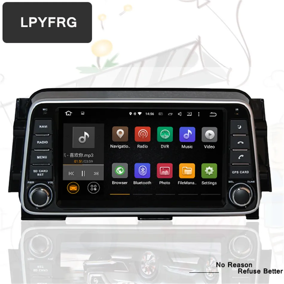 Excellent HD 1024*600 8 inch octa core 4G+64G android 9.0 car dvd player for NISSAN Kicks 2014- /Micra 2017- with GPS BT SWC tape recorder 2