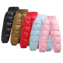 Infant Baby Girl Pants Winter Warm Baby Boy Pants Down Cotton Solid Newborn Pants Fashion Baby Toddler Trousers New