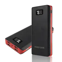 Внешний аккумулятор 50000 мАч, светодиодный внешний резервный аккумулятор, зарядное устройство 4-USB, зарядное устройство, портативная батарея