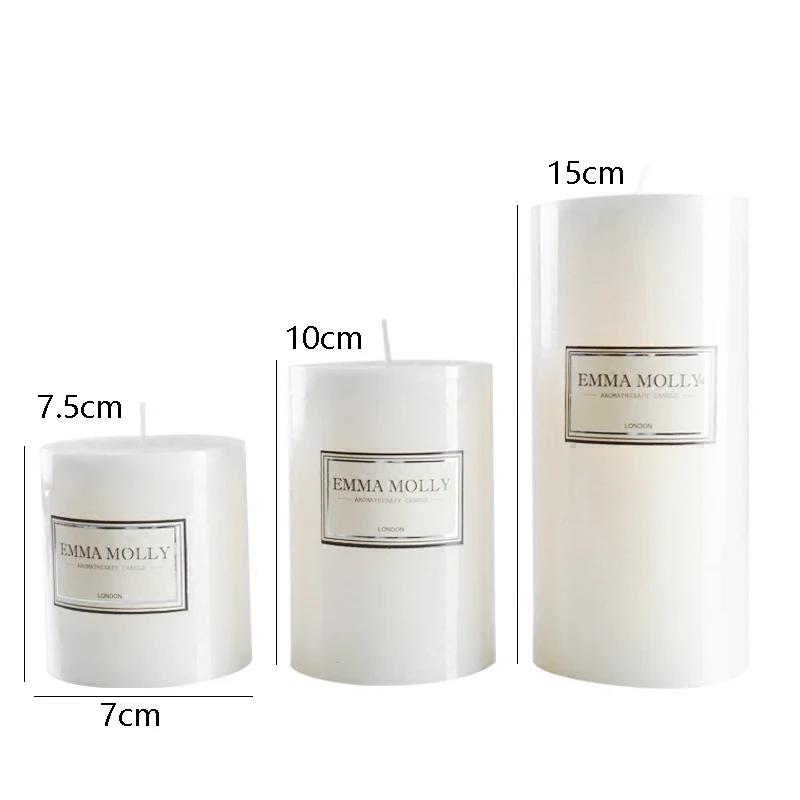 White Romantic European Candlestick Scented Candle Wedding Hotel High