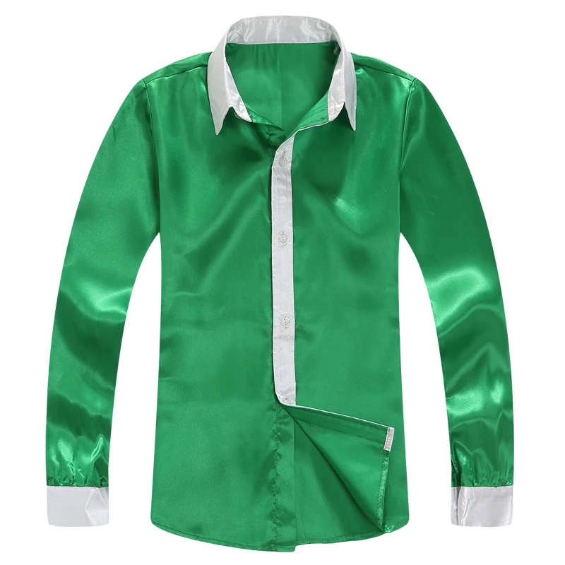 Retail High Quality Children Shirts Solid Color Boys Chorus Clothing Sparkling Sequined Students Latin/Ballroom Dancing costume - Цвет: as picture