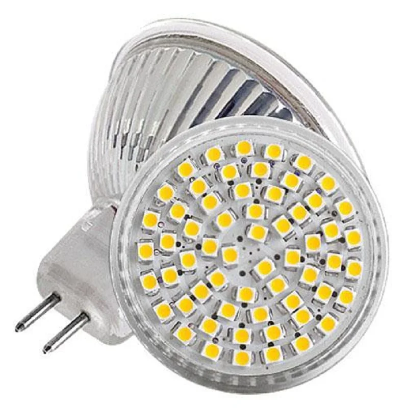 MR16 Светодиодная лампа 5 Вт 3528 60SMD теплый белый свет трубки 300LM прожектор|spotlight