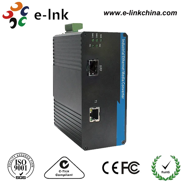 

10/100/1000M SFP Slot, excl. SFP module, standalone, Industrial Media Converter