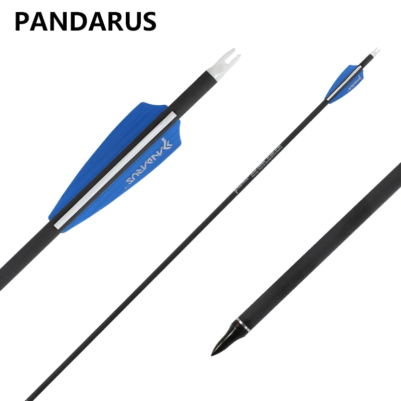 PANDARUS Дартс 30 дюймов чистый углерод охотничьих стрел позвоночника 350/400/500 стрельба