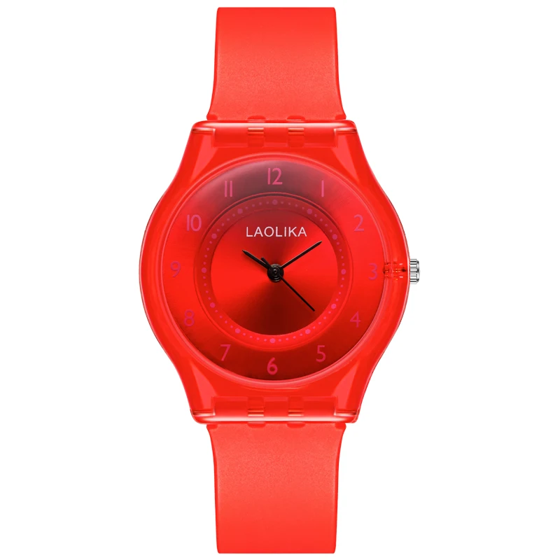 Мода 2019 г. для женщин платье для девочек часы-браслет Quarzt часы пластик группа Аналоговые Кварцевые Наручные детские часы