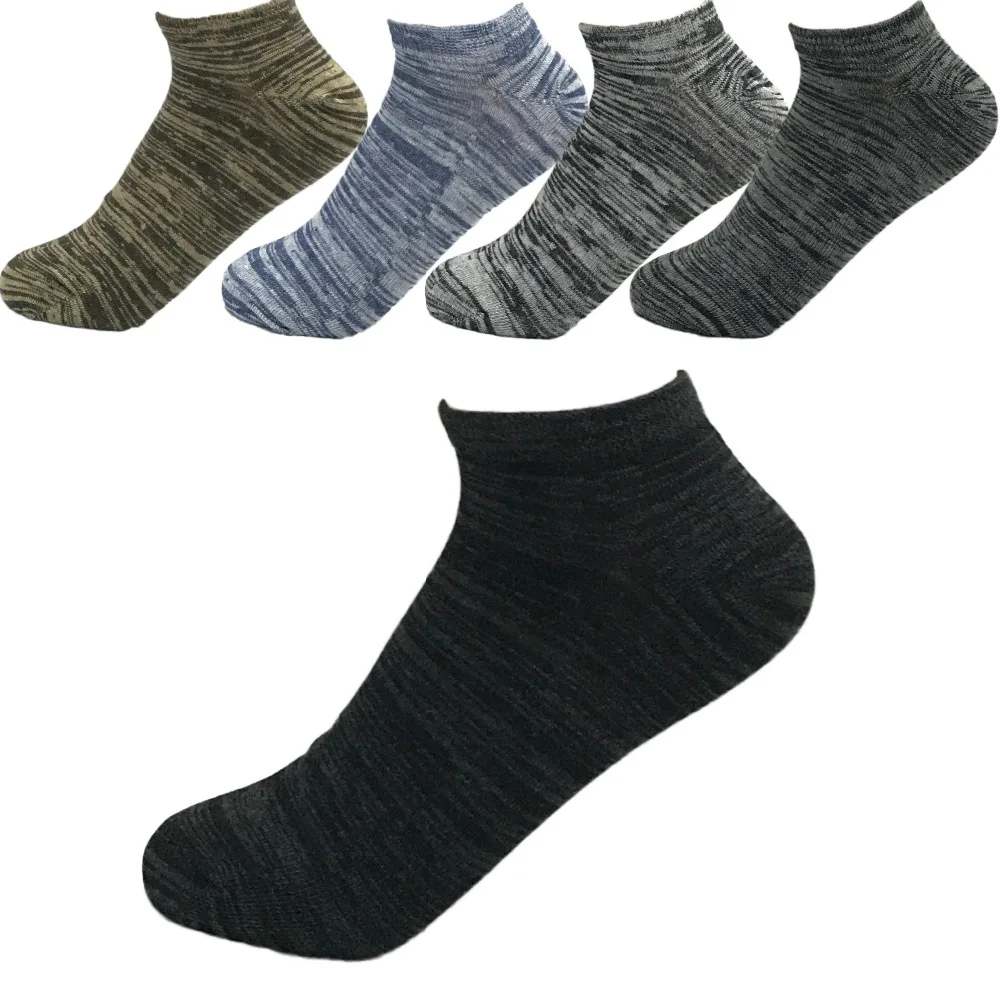 2017 New Real Youth Pure Color Fancy Stripe Ankle Socks Men Cotton High