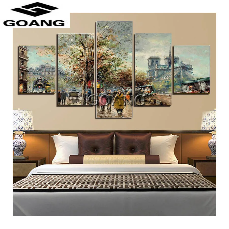 

5D DIY diamond embroidery landscape City street diamond painting Cross Stitch full square Rhinestones mosaic home decoration