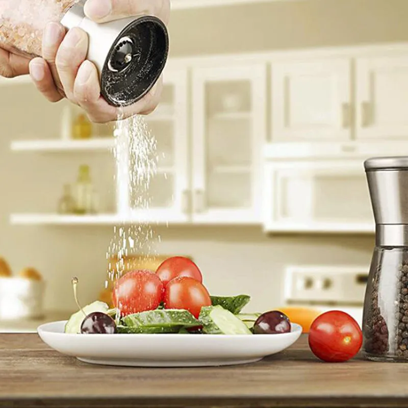 Kitchen Tools Pepper grinder Stainless steel ABS ceramic grinding core Kitchen tool salt and garlic pepper Kitchen accessories (9)