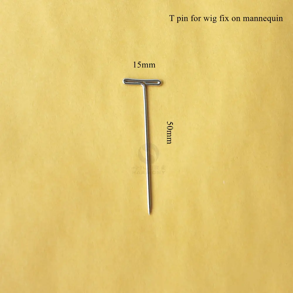 Free shipping 100pcs/lot T pins for wig making T shape weaving needle