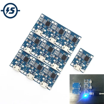 

10Pcs/lot TP4056 5V 1A Micro USB Charger Module 18650 Lithium Battery Charging Board Led Indicator Current Adjustable