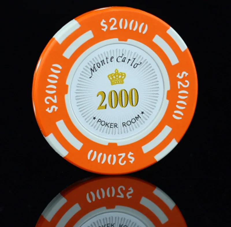 25 шт./компл. фишки для покера Техасский Холдем 14 г глины покер номер казино монеты - Цвет: picture