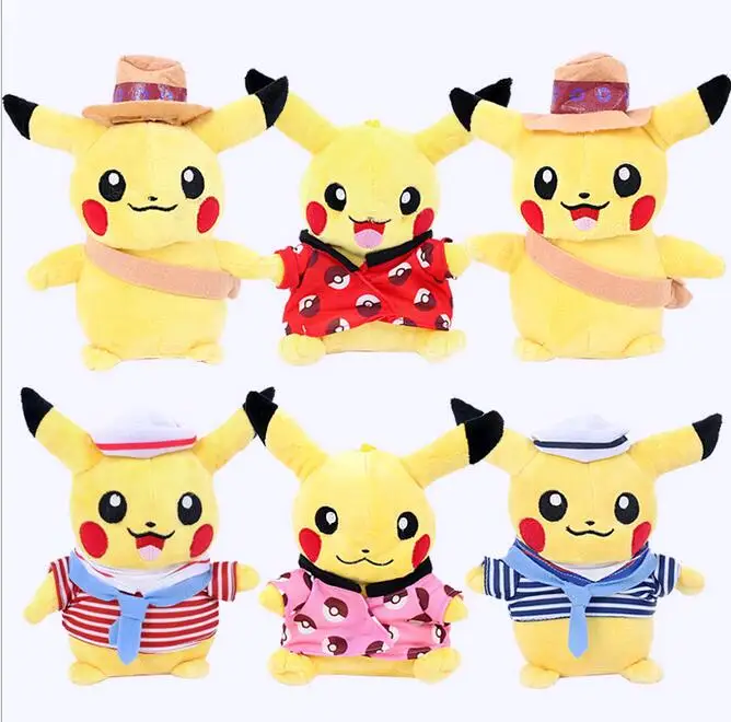 6psc HOT SALE baby kids toy 20cm Pikachu stuffed dolls High Quality Very Cute Pikachu Plush