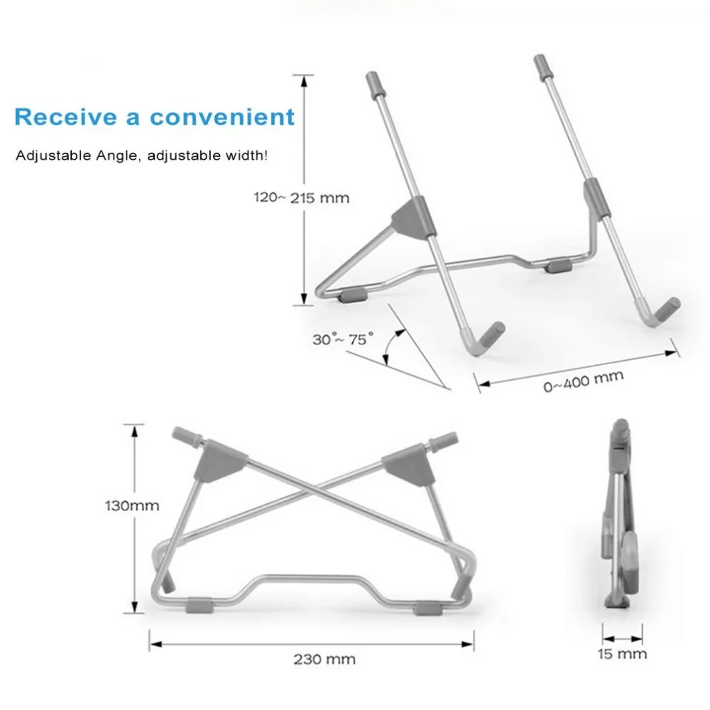 Многофункциональный складной портативный планшетный ПК ноутбук Стенд Универсальный Регулируемый Настольный компьютер Поддержка кронштейн алюминиевый сплав