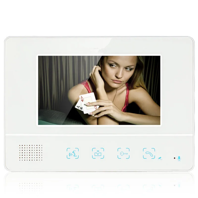 Проводной " цветной видеодомофон дверной звонок Домашняя безопасность 1 rfid-камера 1 монитор