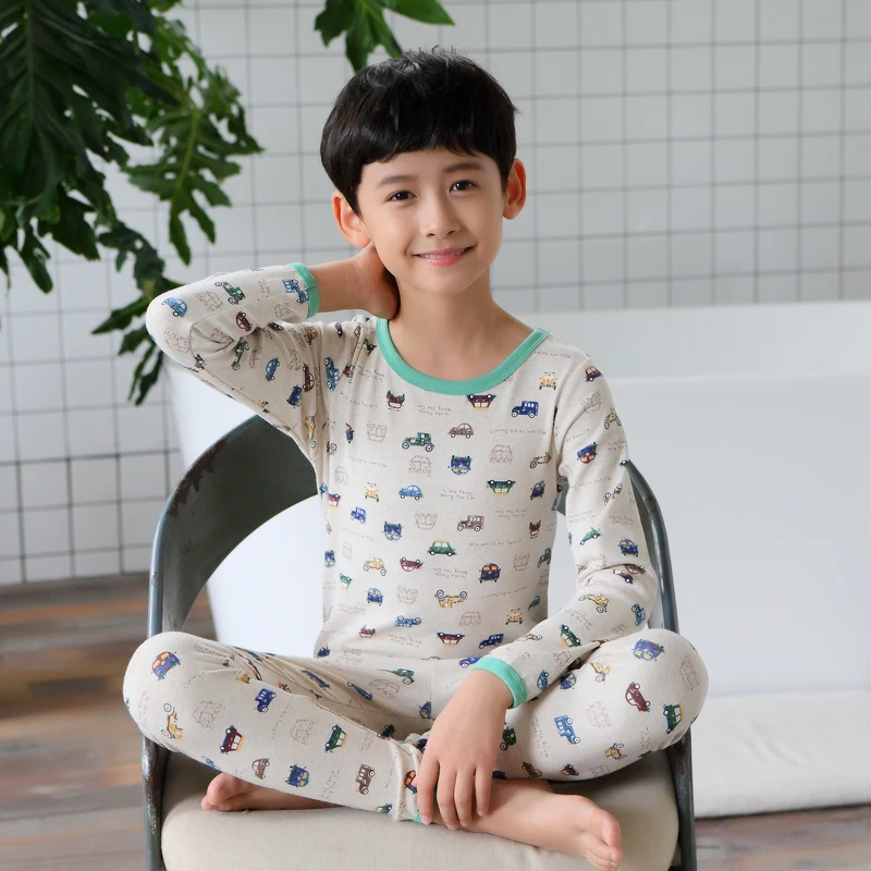 

pyjamas kids Autumn Children Clothing Boys Pajamas Sets Casual Printed Sleepwear Pajamas for boy 10 12 years 2018 winter