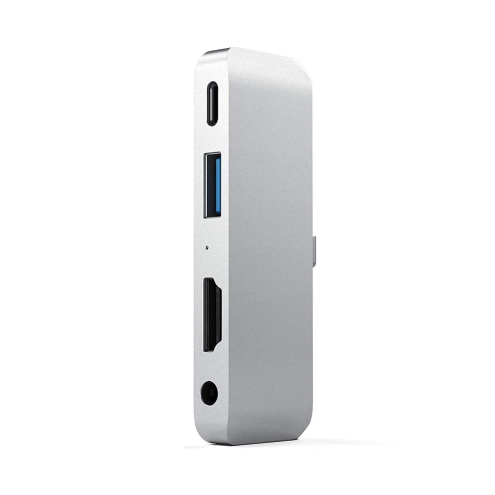 Usb type-C мобильный Pro концентратор адаптер с USB-C PD Зарядка 4K HDMI USB 3,0 3,5 мм аудио разъем для iPad Pro Galaxy S8 S9 mate 20
