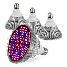 4 шт./лот 80 Вт лампа для выращивания полный спектр светодиодный светильник для выращивания E27 5730SMD светодиодный светильник для растений и гидропоники растение цветение светильник ing