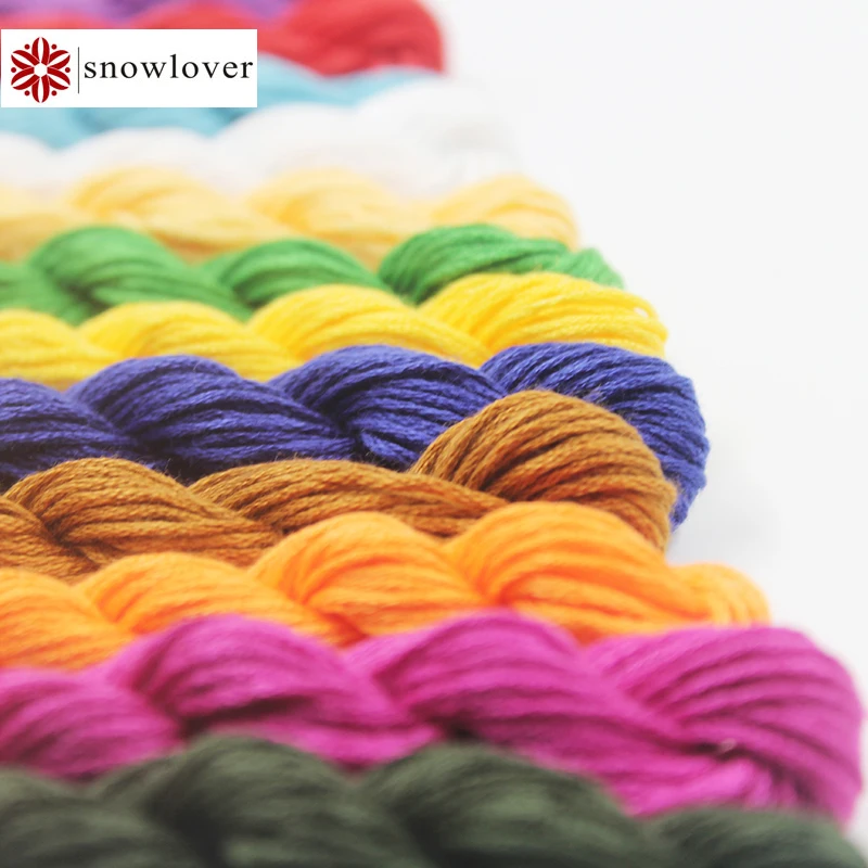 

Snowlover,Needlework crafts 10pcs/lot 1.2m Multicolors option DMC3849-ECRU Cross Stitch Cotton Sewing Skeins Embroidery thread