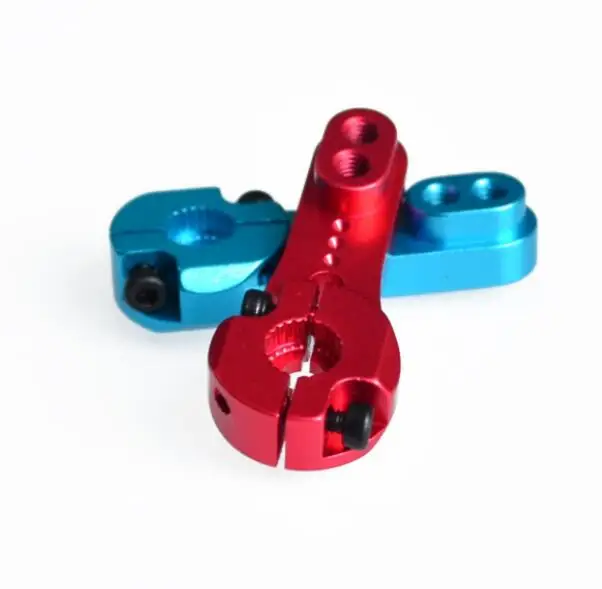 2Pcs ShareGoo 25T Metal Servo Horns, 56mm Long Arms For 30-100CC RC Airplanes & Cars (Black) - View #7
