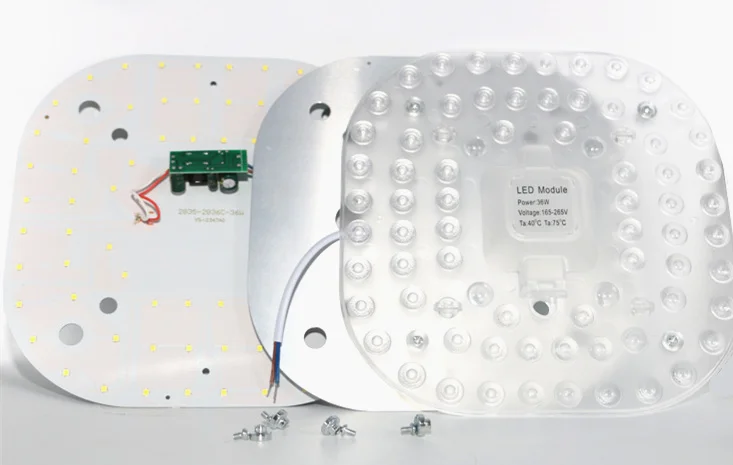 Переменный ток 220 В светодиодный светильник, сменная потолочная светодиодная лампа, умный IC светодиодный модуль 2835 SMD, квадратное изменение, обновление, осьминог, внутреннее освещение, без мерцания