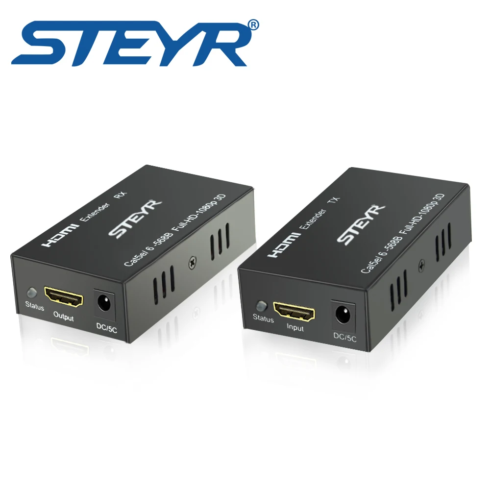 HDMI Extender by Cat 5e//6 Network Cable up to 60 M Long Distance Transmission