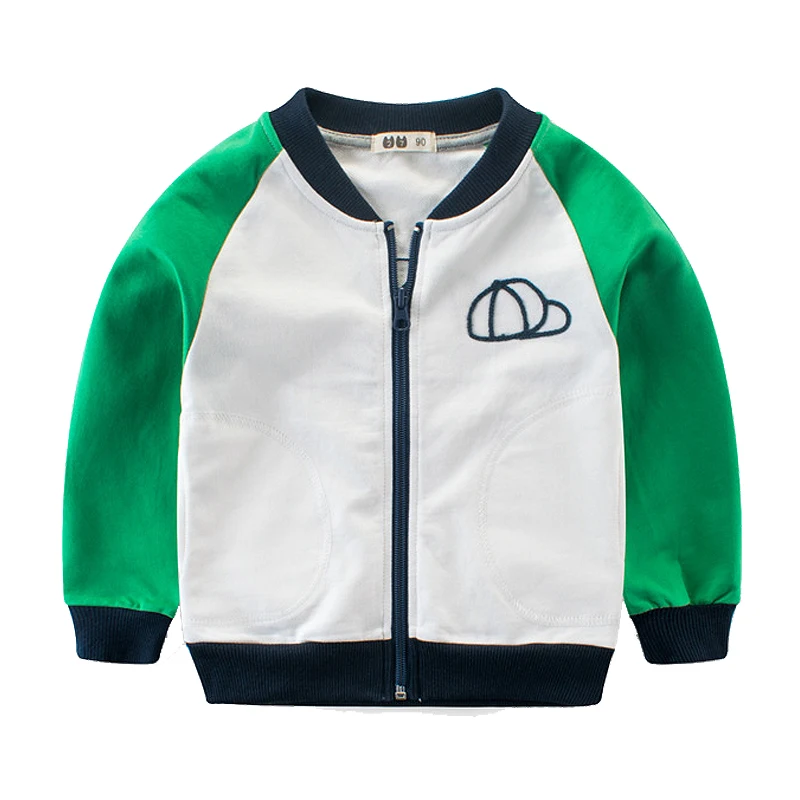 Spring Autumn cotton baby coat boys baseball jacket kids outwear