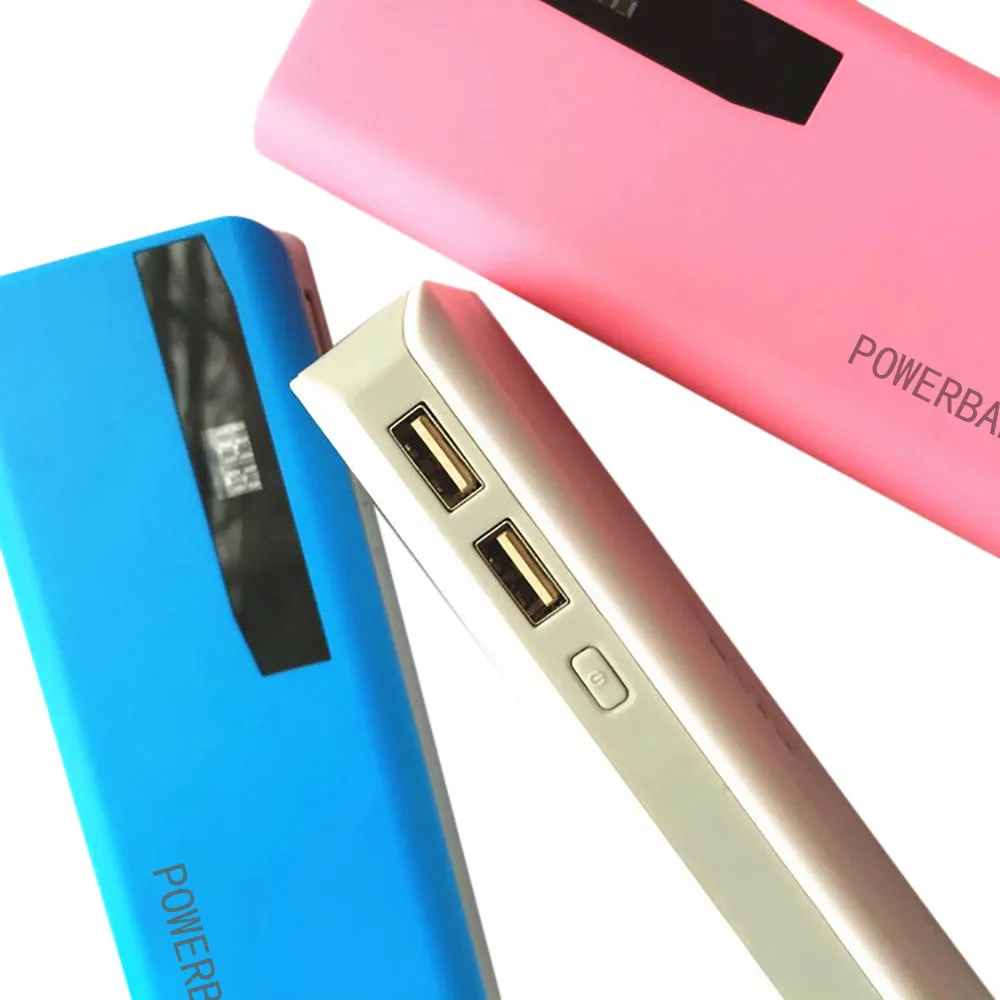 Светодиодный дисплей 5X18650 USB внешний аккумулятор зарядное устройство чехол DIY коробка для iPhone портативная зарядка для телефона повербанк внешний