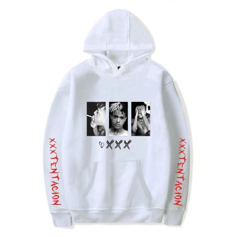 

XXXTentacion Hoodies Sweatshirt Men Women Casual Pullover Streetwear Sudadera Hombre Hip Hop HOODIES Funny Print Hoodies 4XL
