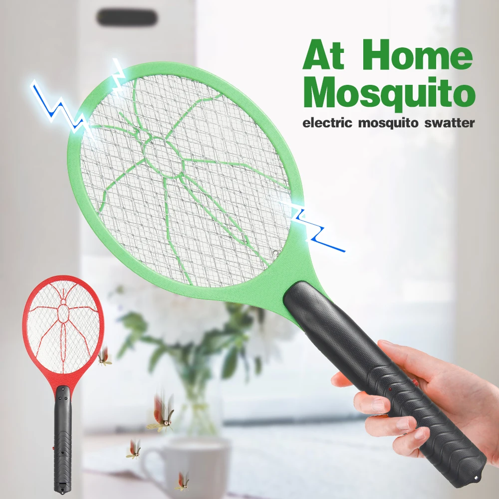 

Electric Mosquito Killer Swatter Racket Battery for Fly Anti Flying Bat bug zapper Killers Insect Repellent shock Mosquitos