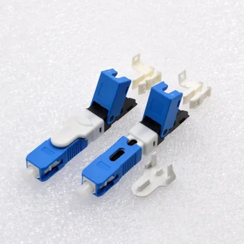 

Hot Sell 100PCS NEW Optic Fiber Quick Cold Connector FTTH SC Single Mode UPC Fast Connector Special
