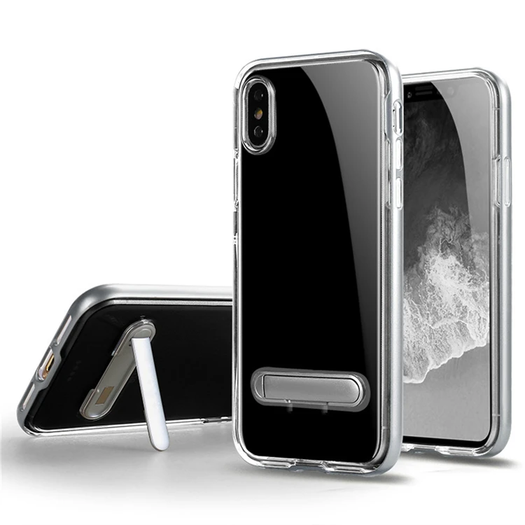 SGP Spigen الكريستال الهجين واضح لينة Tpu هاتف محمول حالات مع PC kickstand ل فون X XS ماكس XR 8 7 6 6 ثانية زائد