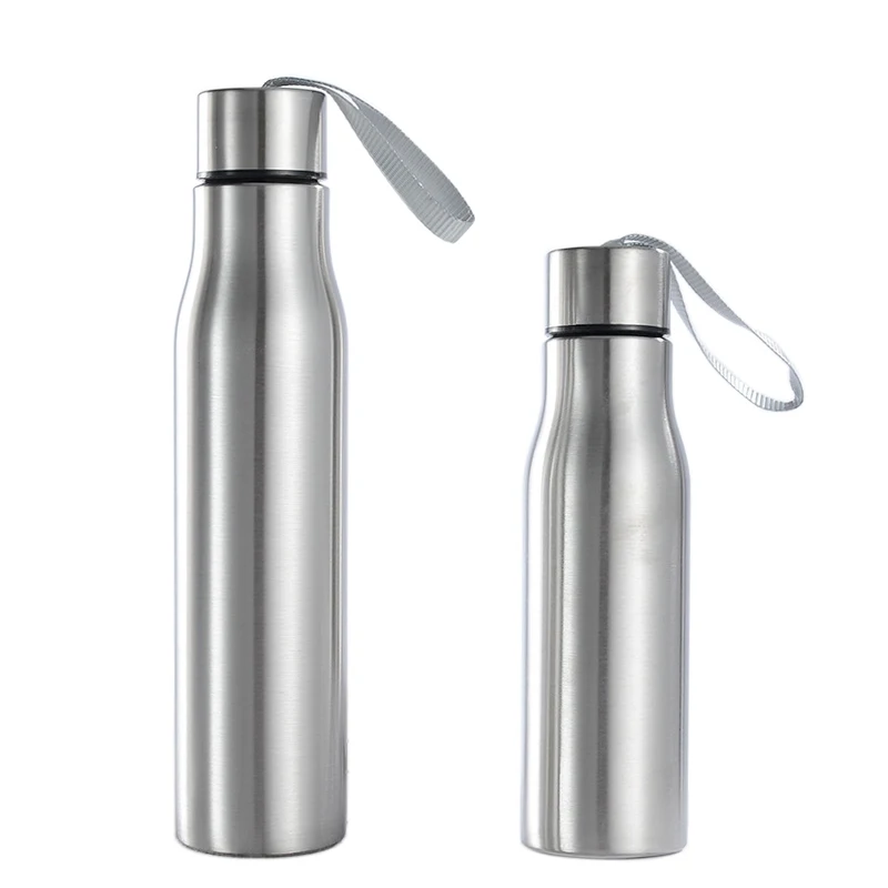 

500/750ml Single-wall Stainless Steel Beer Bottle (NOT Thermos) Portable BPA Free Water Bottles Gym Sport Drink Bottle