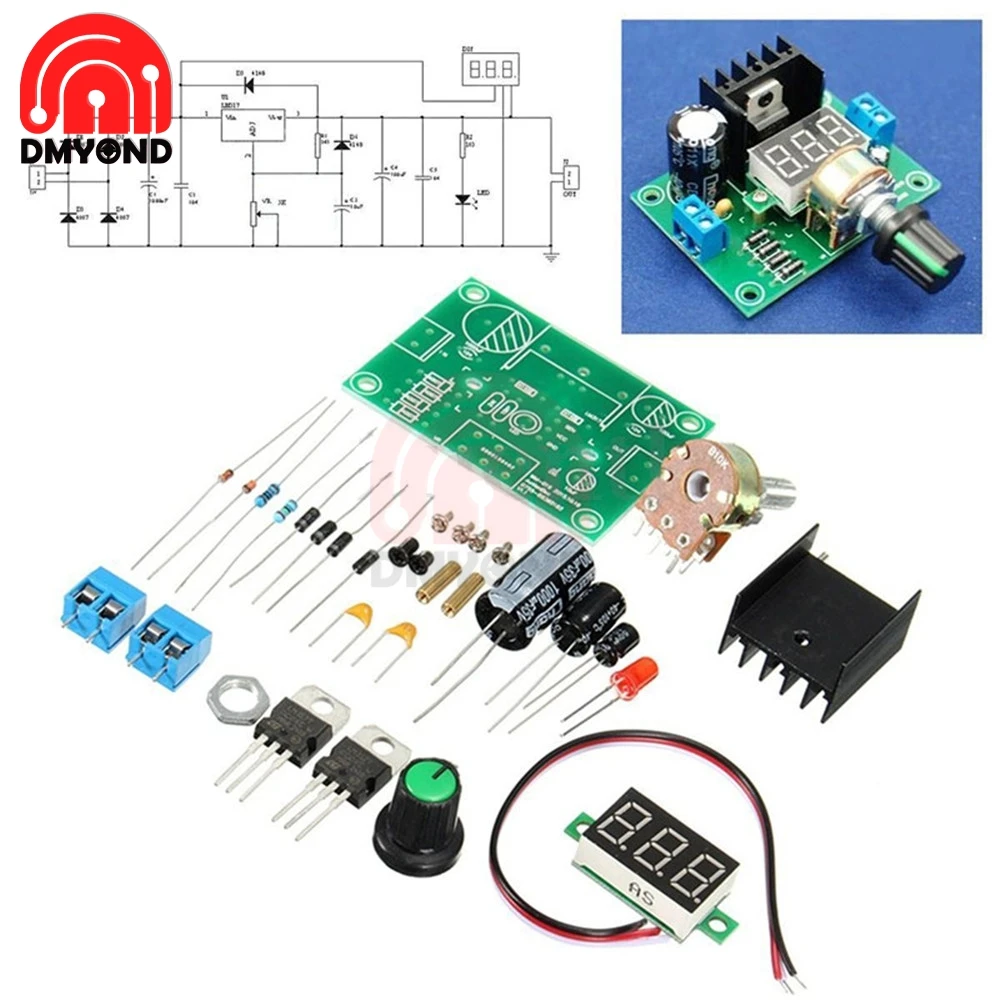 LM317 регулируемый регулятор напряжения комплект электроплаты производство